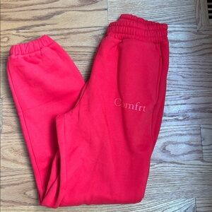 Comfrt Clothing Red sweatpants